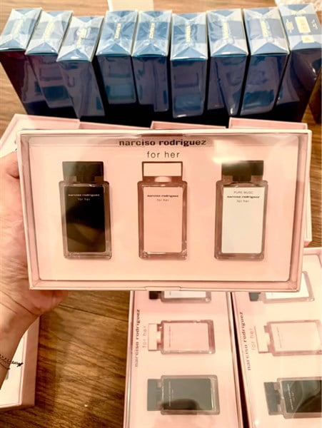 NARCISO - Set 3 món Mini Đen/ Hồng nhạt/ Trắng 7.5ml
