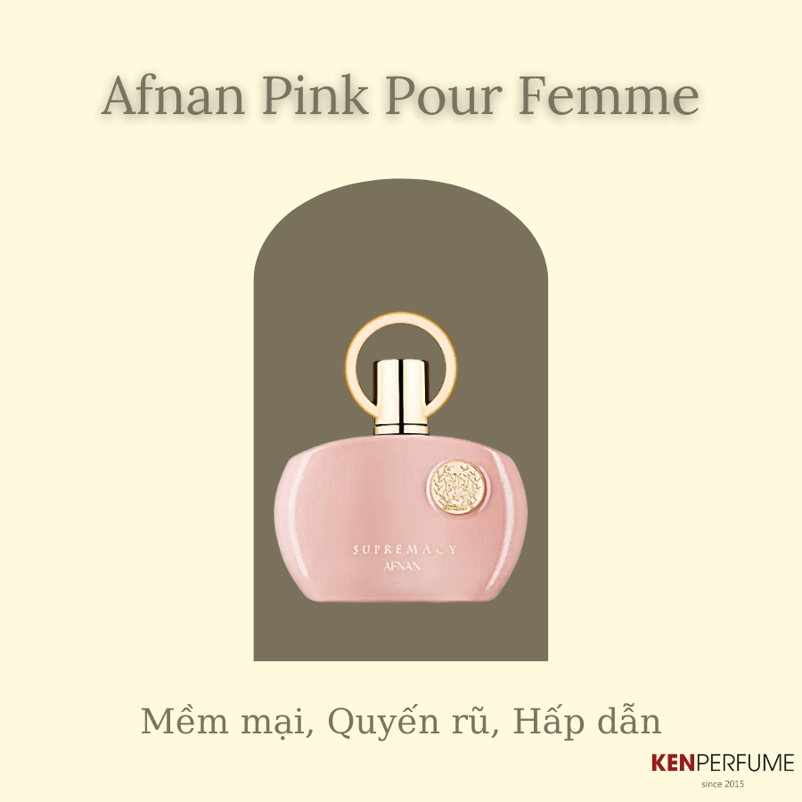 Afnan Pink Pour Femme - Thể hiện vẻ đẹp nữ tính