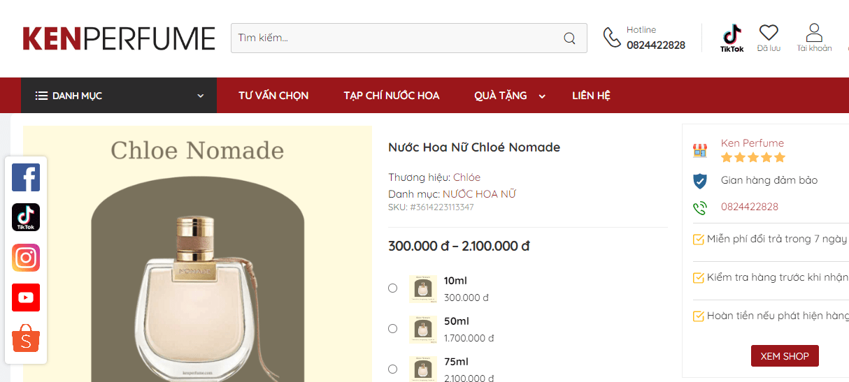 Chọn Kenperfume để có sản phẩm nước hoa chất lượng