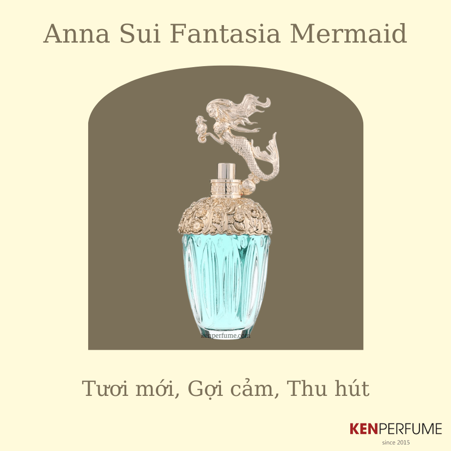 Hương thơm cuốn hút từ chai nước hoa Fantasia Mermaid