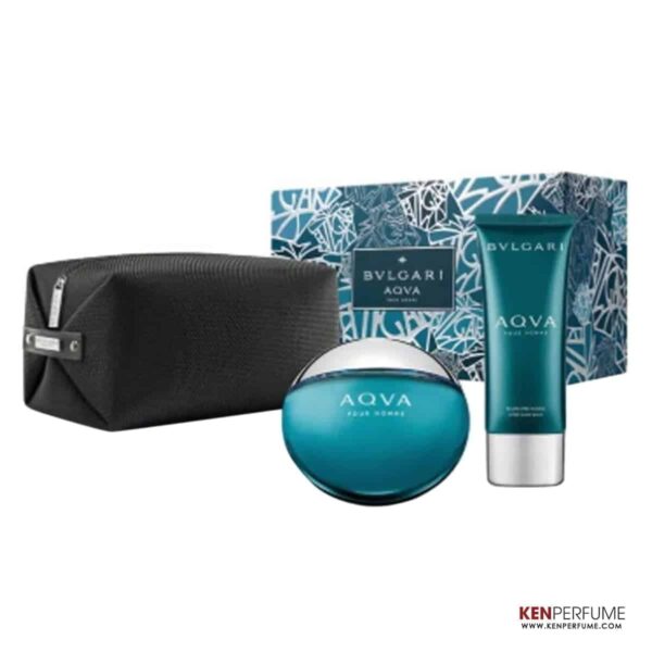 Set Bvlgari Aqva Pour Homme EDT (100ml + After Shave Balm 100ml + Túi)