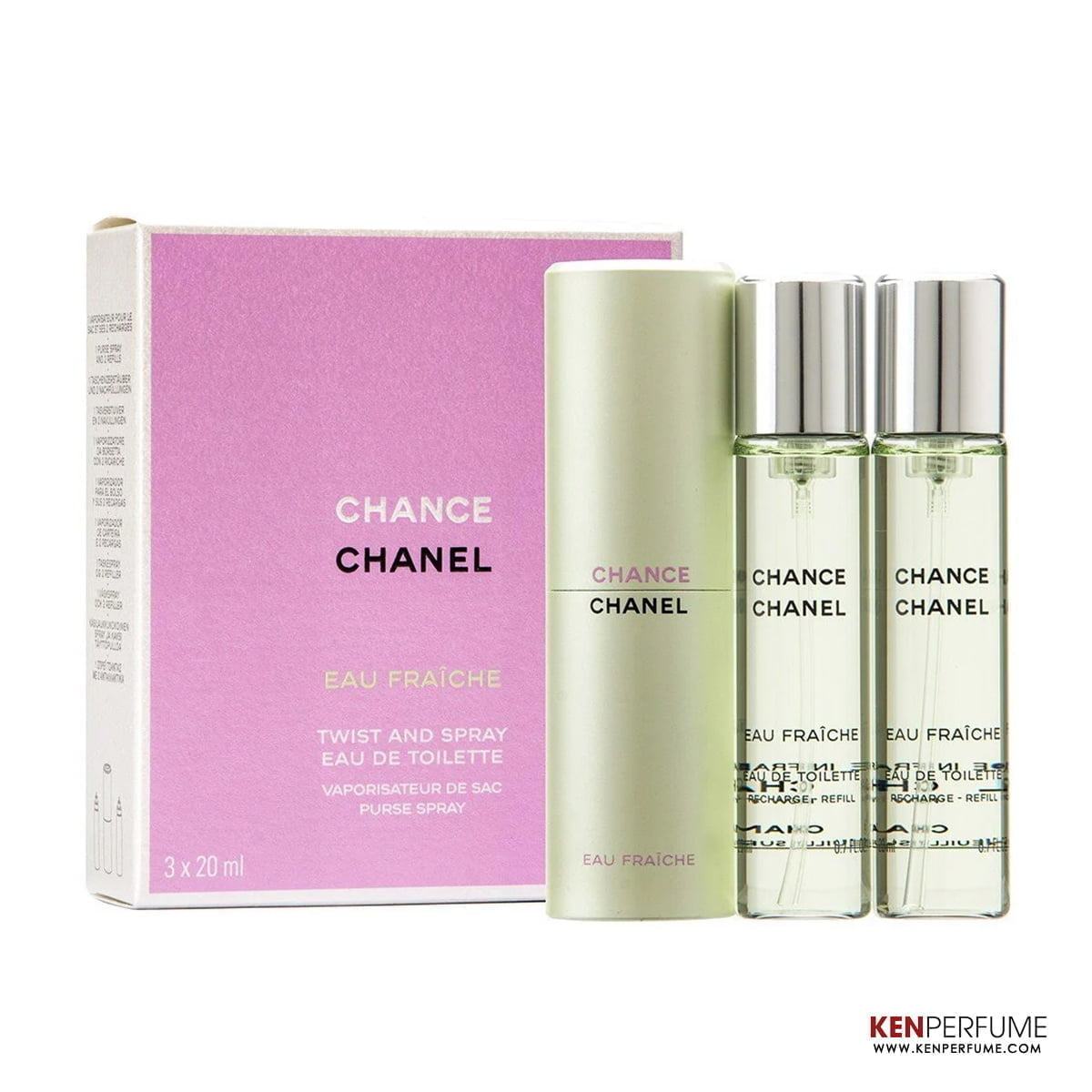 Set Nước Hoa Nữ Chanel Chance Eau Fraiche EDT 3x20ml
