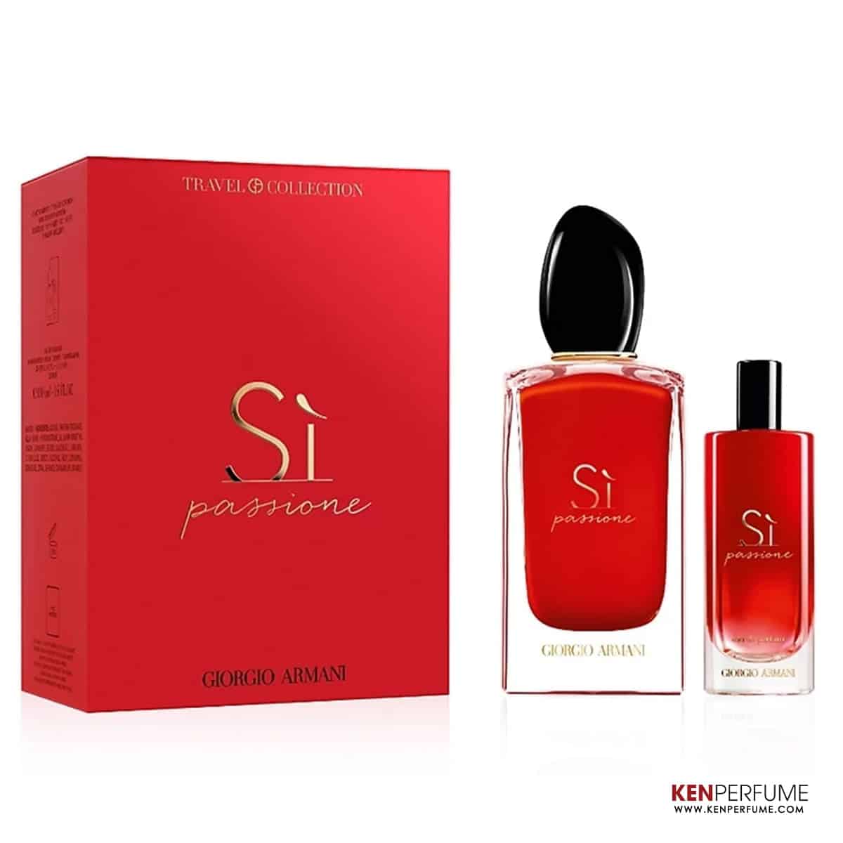 Set Nước Hoa Nữ Giorgio Armani Sì Passione EDP (100ml + Mini 15ml)