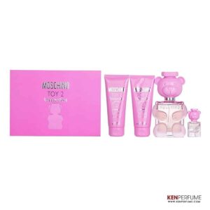 Set Moschino Toy 2 Bubble Gum EDT (100ml + Bath & Shower Gel 100ml + Body Lotion 100ml + Mini 5ml)