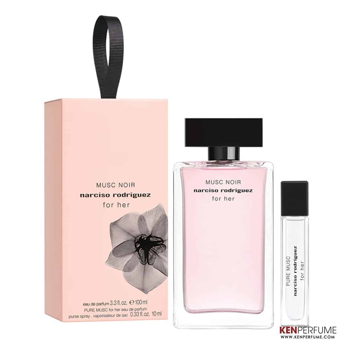 Set Nước Hoa Nữ 2 Món Narciso Rodriguez Musc Noir EDP 100ml + Narciso Rodriguez Pure Musc EDP Mini 10ml