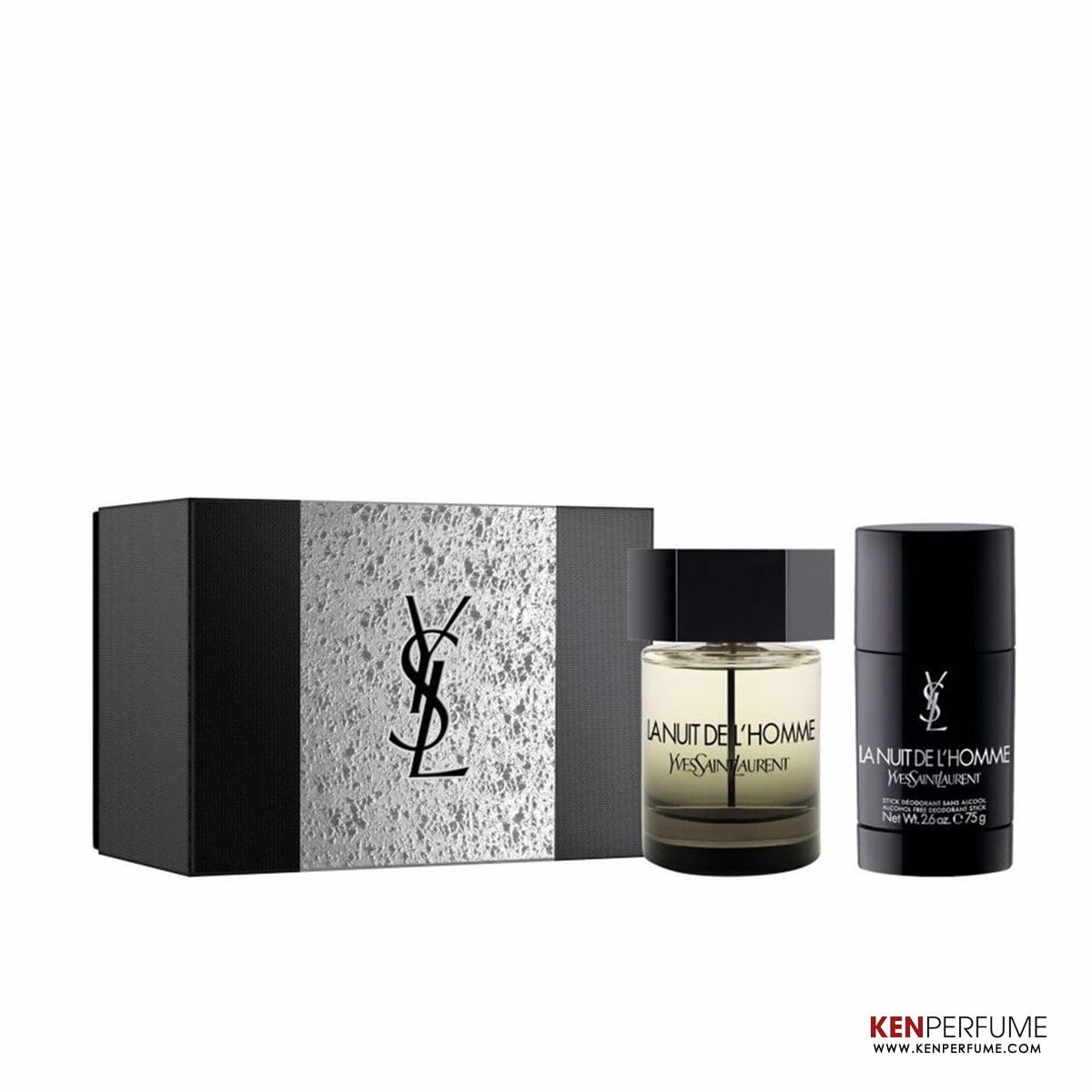 Set Nước Hoa Nam Yves Saint Laurent YSL La Nuit L'Homme EDT (100ml + Lăn Khử Mùi 75g)