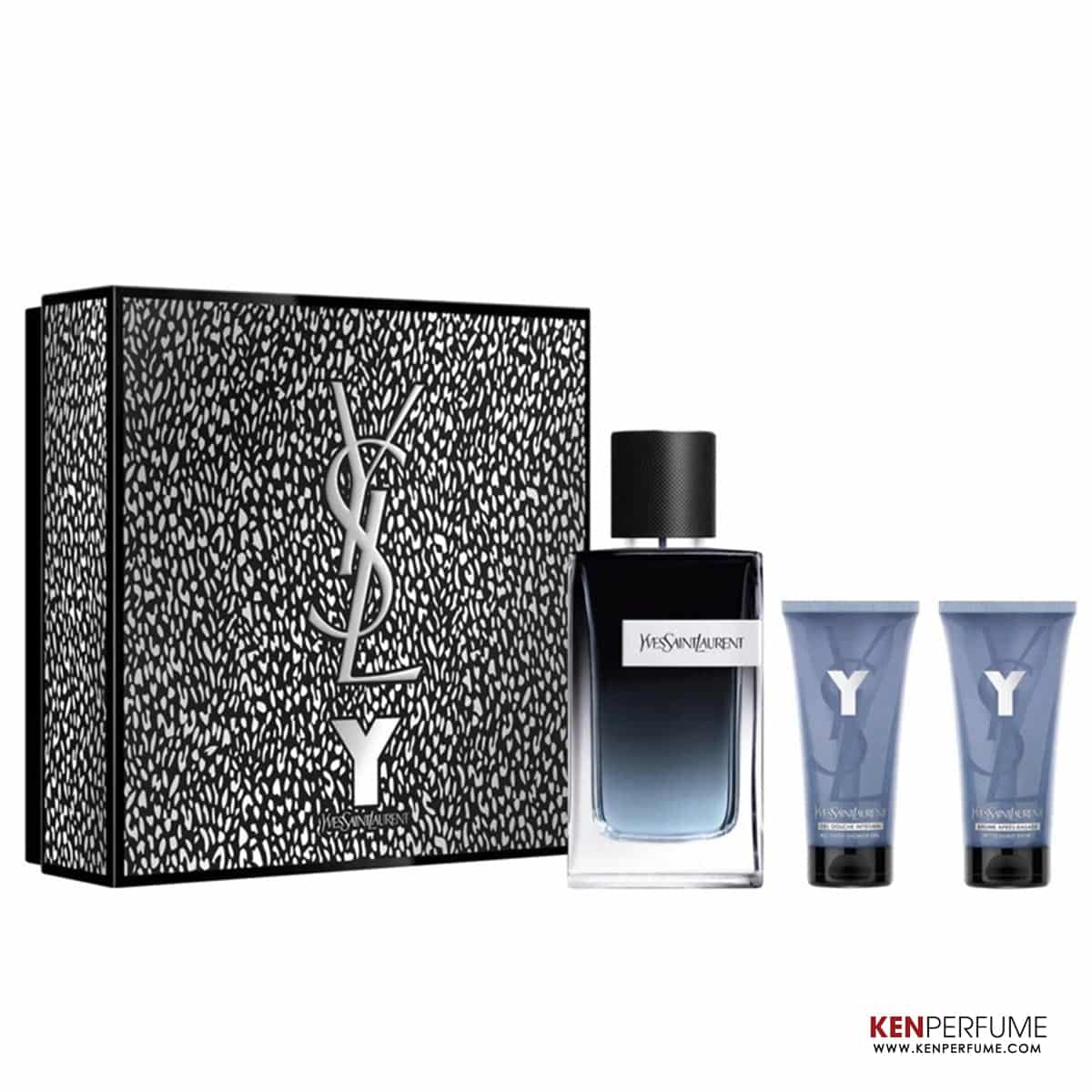 Set Nước Hoa Nam Yves Saint Laurent YSL Y EDP Set 3 món (100ml + Shower Gel 50ml + Shave Balm 50ml)