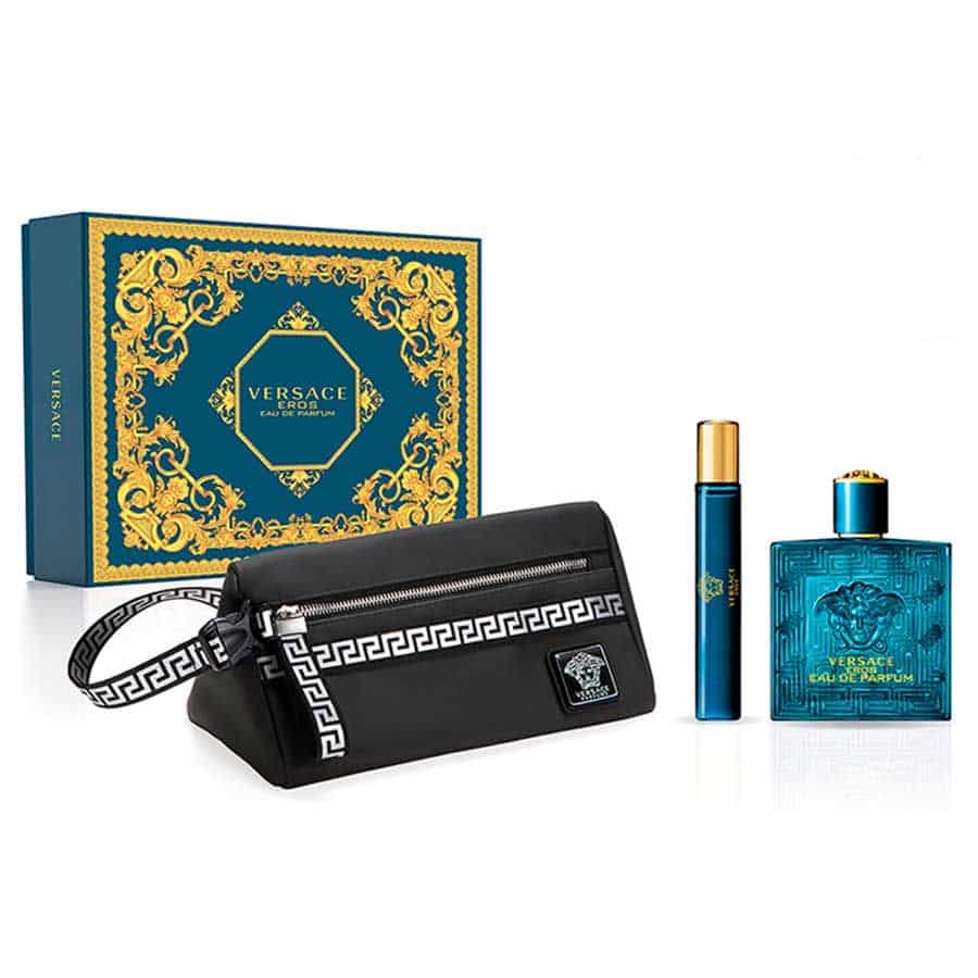 Set Nước Hoa Nam Versace Eros EDP ( 100ml+ Mini 10ml + Túi)