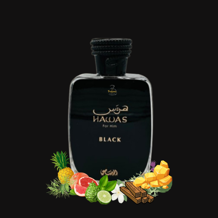 Nước Hoa Nam Rasasi Hawas Black For Him EDP