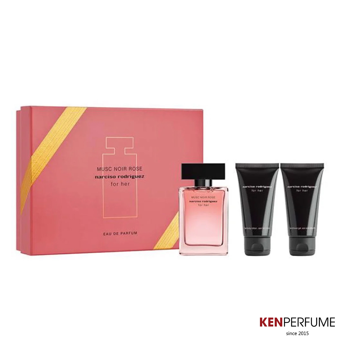Set Narciso Musc Noir Rose EDP 50ml + Body Lotion 50ml + Shower Gel 50ml